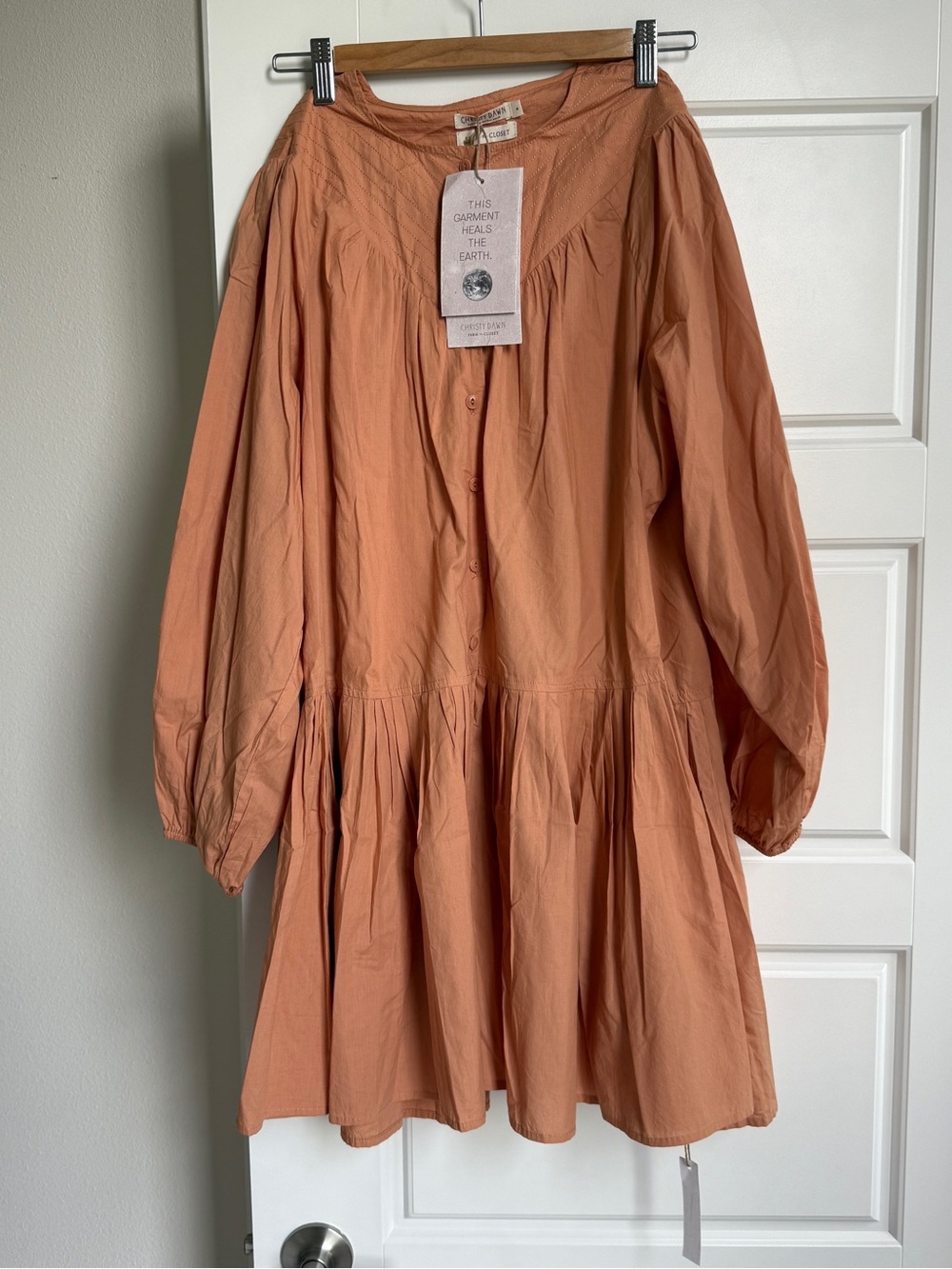 Christy Dawn Terra Cotta Cotton Prairie Dress